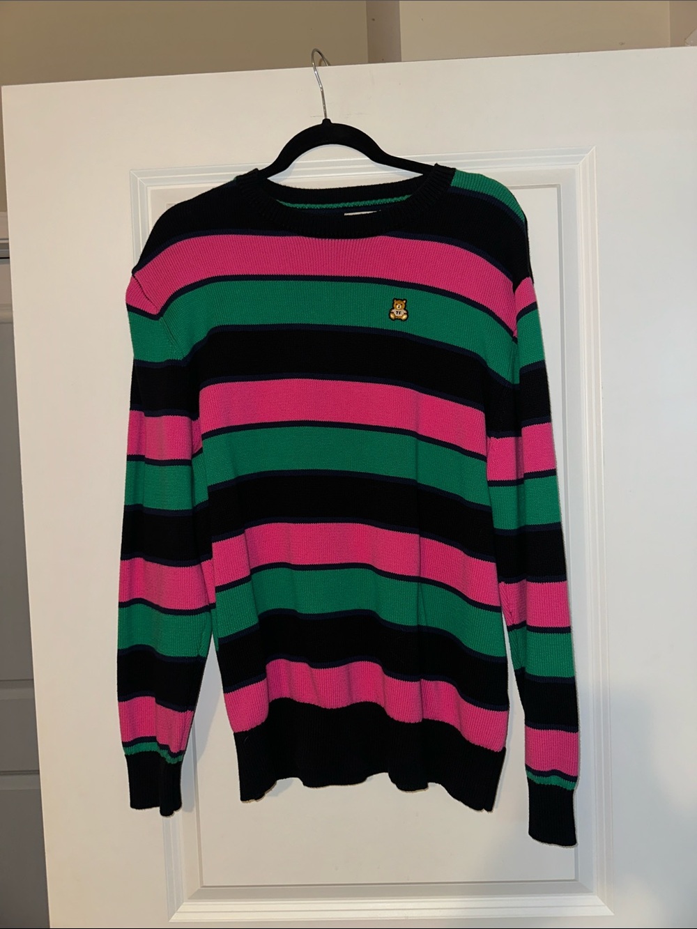 Teddy Fresh Striped Sweater Size Large